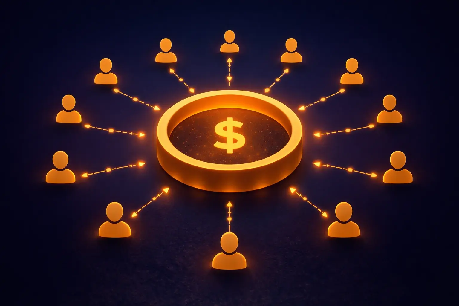 Diagram showing how player contributions feed into progressive jackpot pool